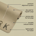 The Army Mat • 3mm Thick, Natural Rubber Yoga Mat ✨ NEW